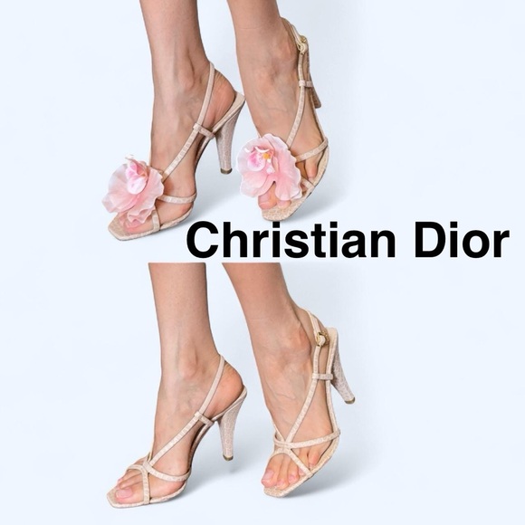 Christian Dior  Strappy Heels - Picture 1 of 8